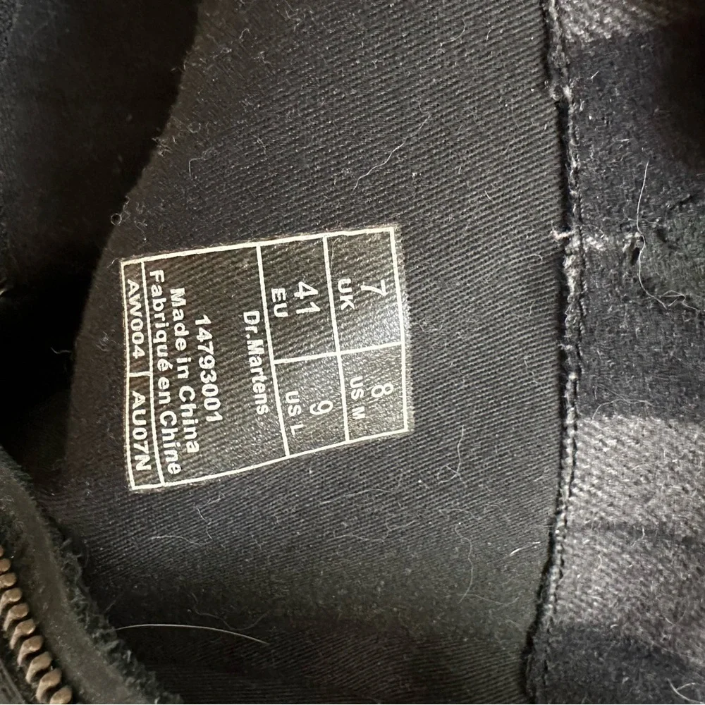 Dr. Martens Black Leather Boots - Picture 3 of 3